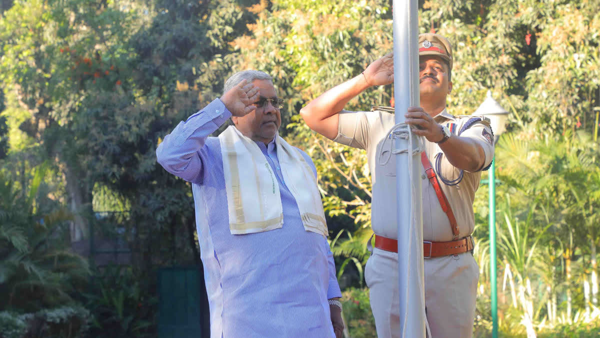 Karnataka Chief Minister Siddaramaiah extended warm greetings to citizens across the country on the 76th Republic Day while expressing concerns over the current state of democracy in India