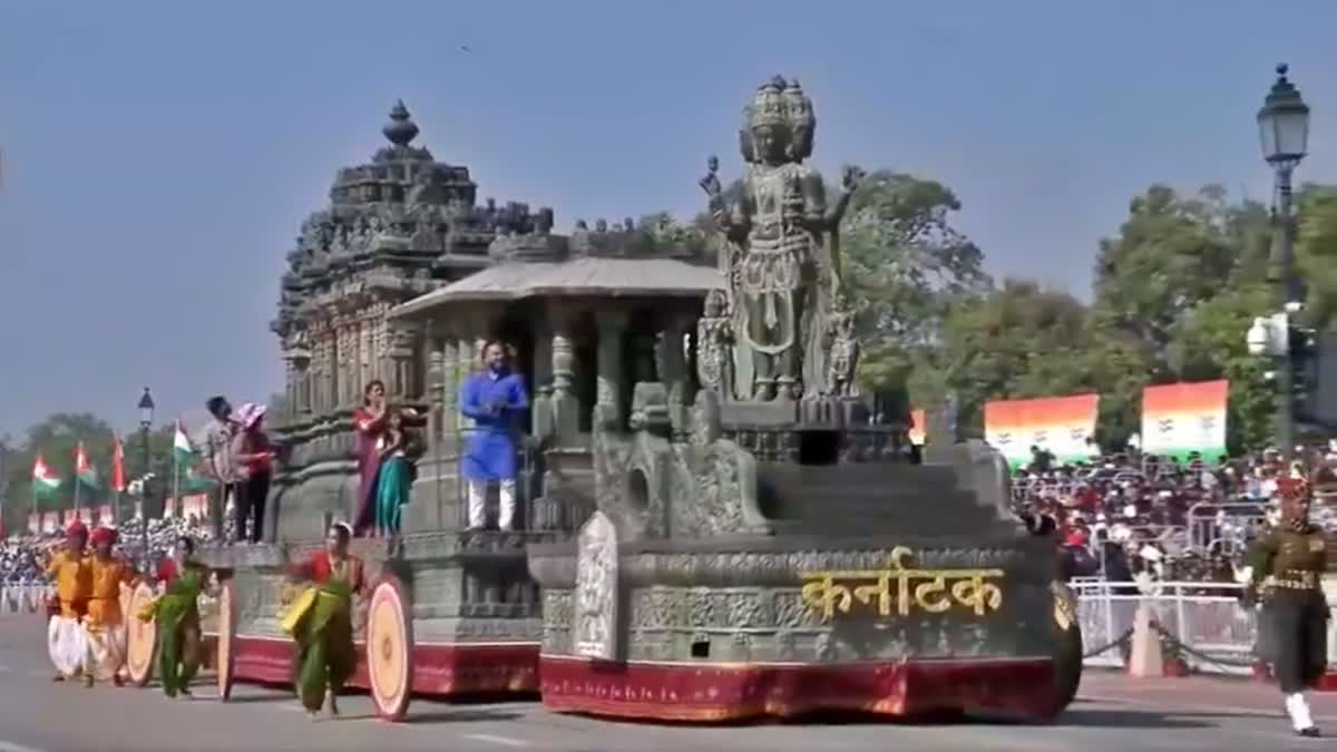 Karnataka's Lakkundi tableau draws attention at Delhi Republic Day parade