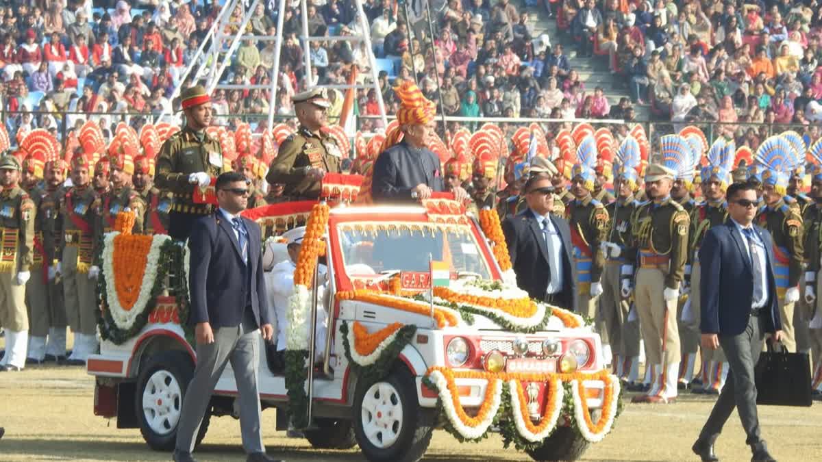 J&K LG Manoj Sinha during a Republic Day parade in Jammu, J&K