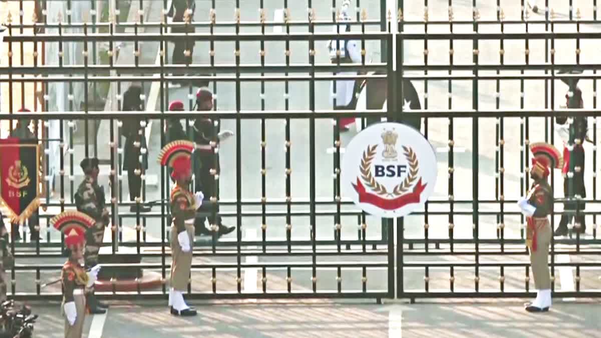 Beating Retreat at Attari-Wagah border