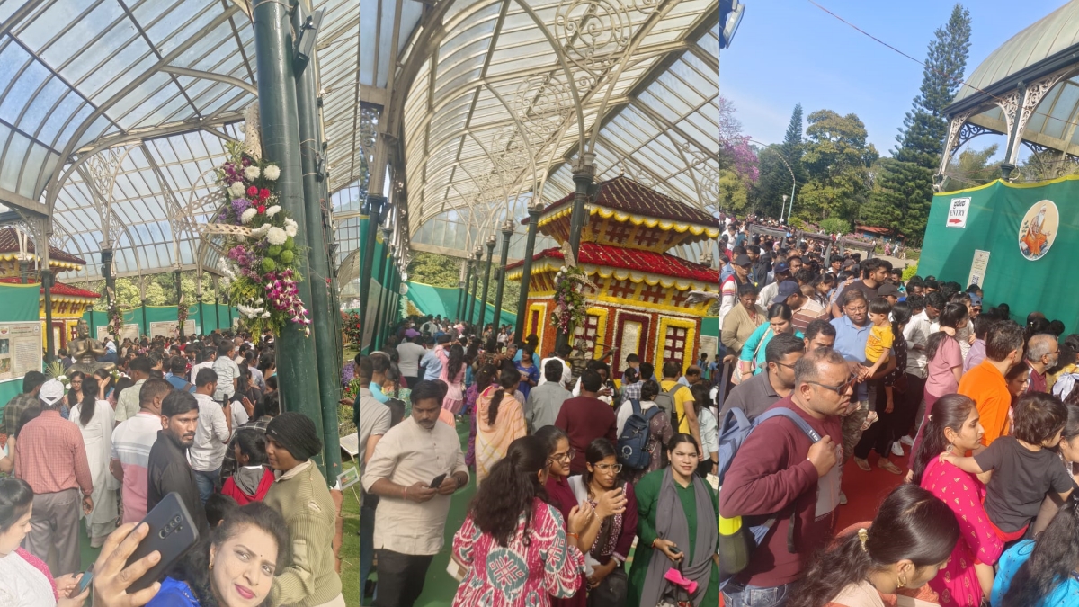 BENGALURU  ಲಾಲ್‌ಬಾಗ್‌ ಫಲಪುಷ್ಪ ಪ್ರದರ್ಶನ  LIFE OF MAHARISHI VALMIKI  FLOWER AND FRUIT EXHIBITION