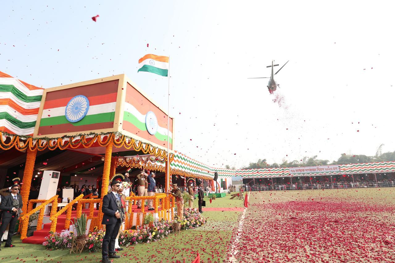 CM Himanta Biswa Sarma unfurl Republic Day flag in Dibrugarh