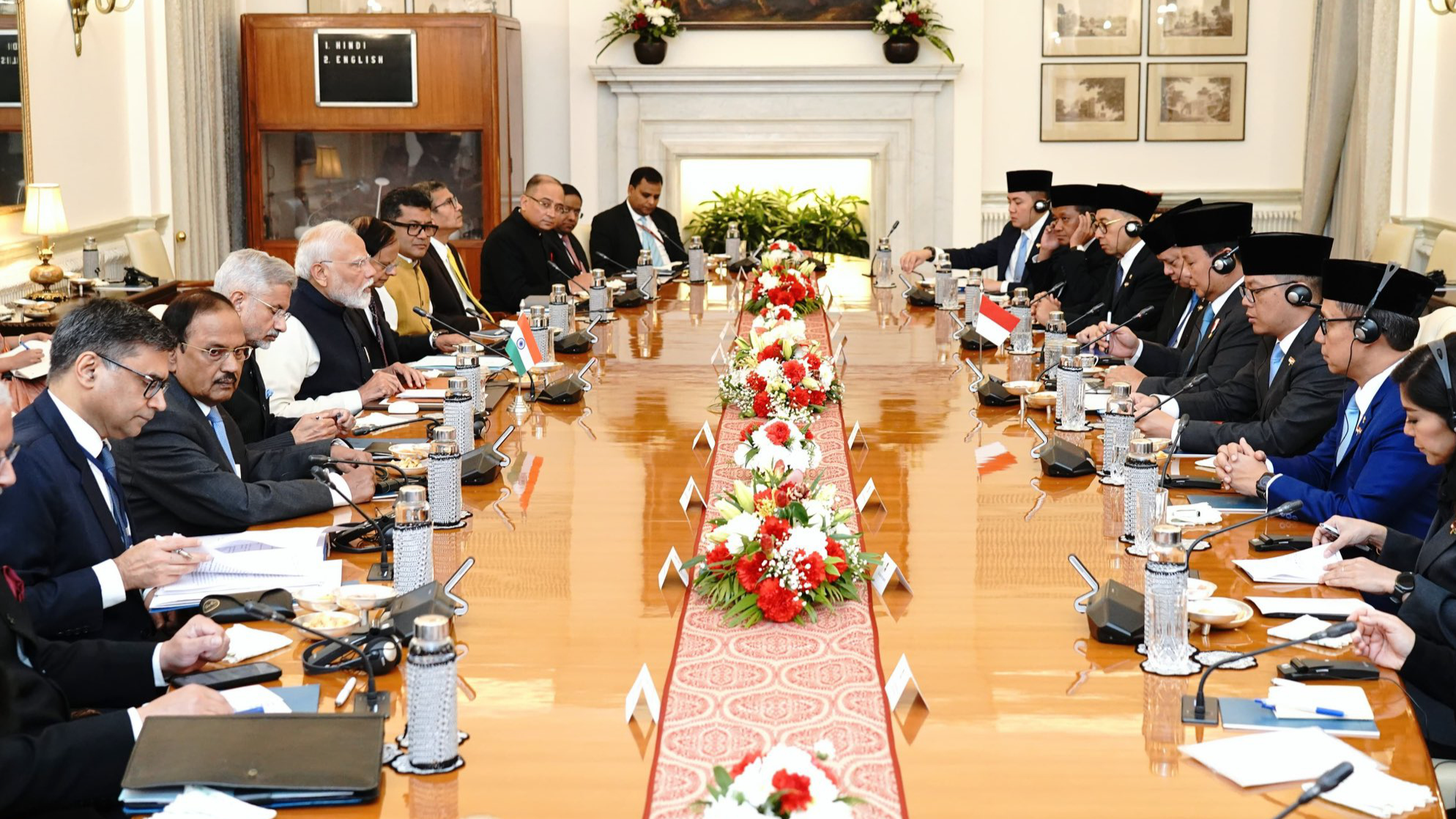 PM Modi with Indonesian President Prabowo Subianto