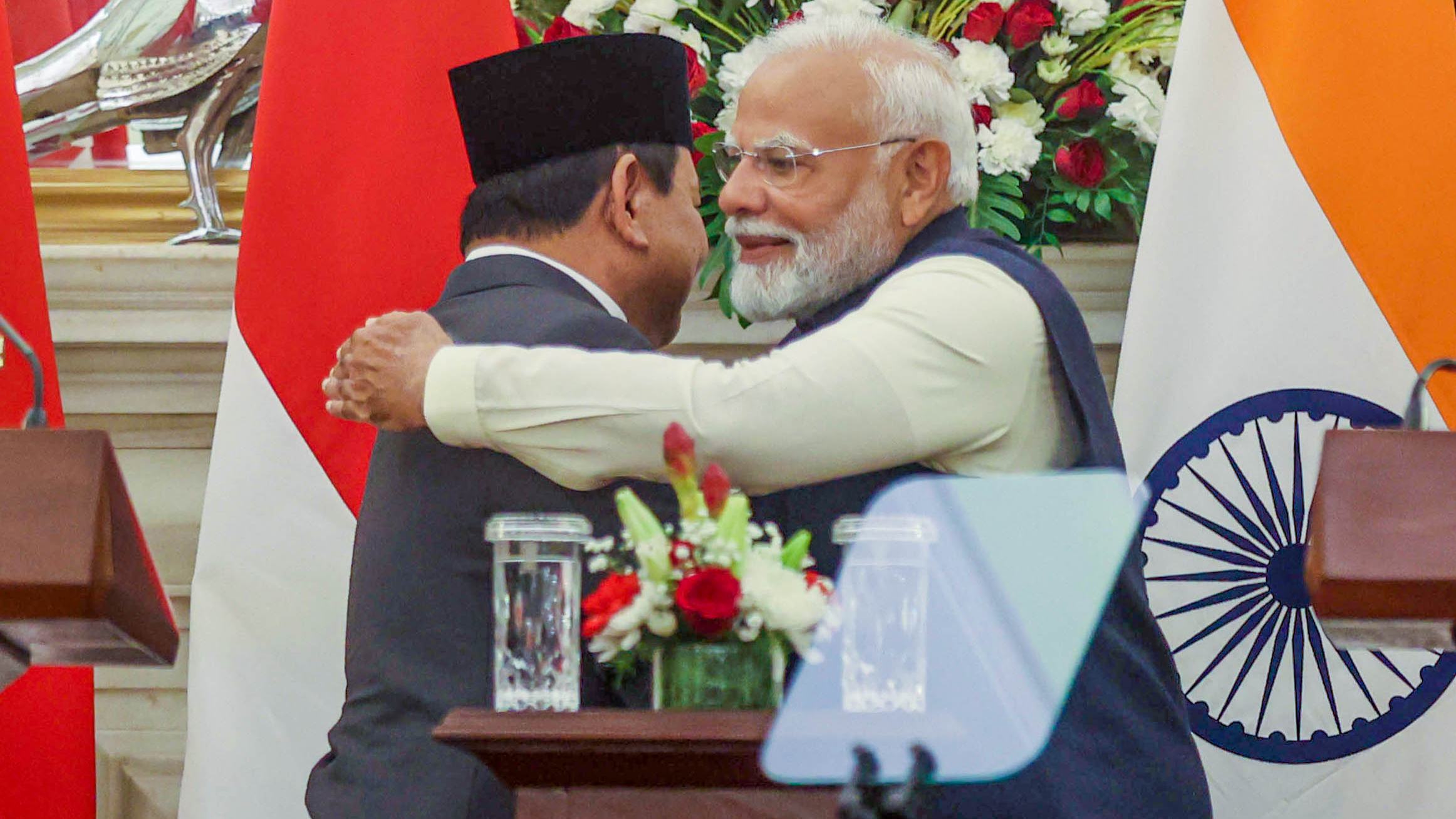 PM Modi with Indonesian President Prabowo Subianto