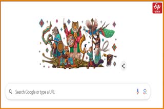 Google Doodle Celebrating 76th Republic Day of India