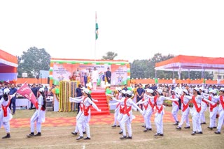 CM Mohan Charan Majhi unfurls national flag in Cuttack