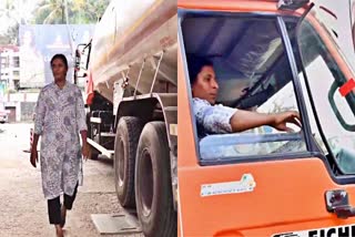 LADY TANKER LORRY DRIVER  KATTAKKADA TANKER LORRY DRIVER SUJA  ടാങ്കര്‍ ലോറി ഡ്രൈവര്‍ സുജ  കാട്ടാക്കട ഹെവി ലോറി ഡ്രൈവര്‍ സുജ