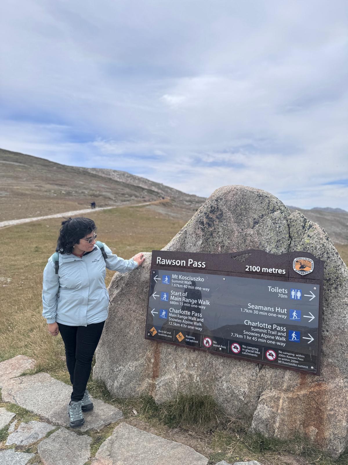 Shivangi Pathak at Mount Kosciuszko