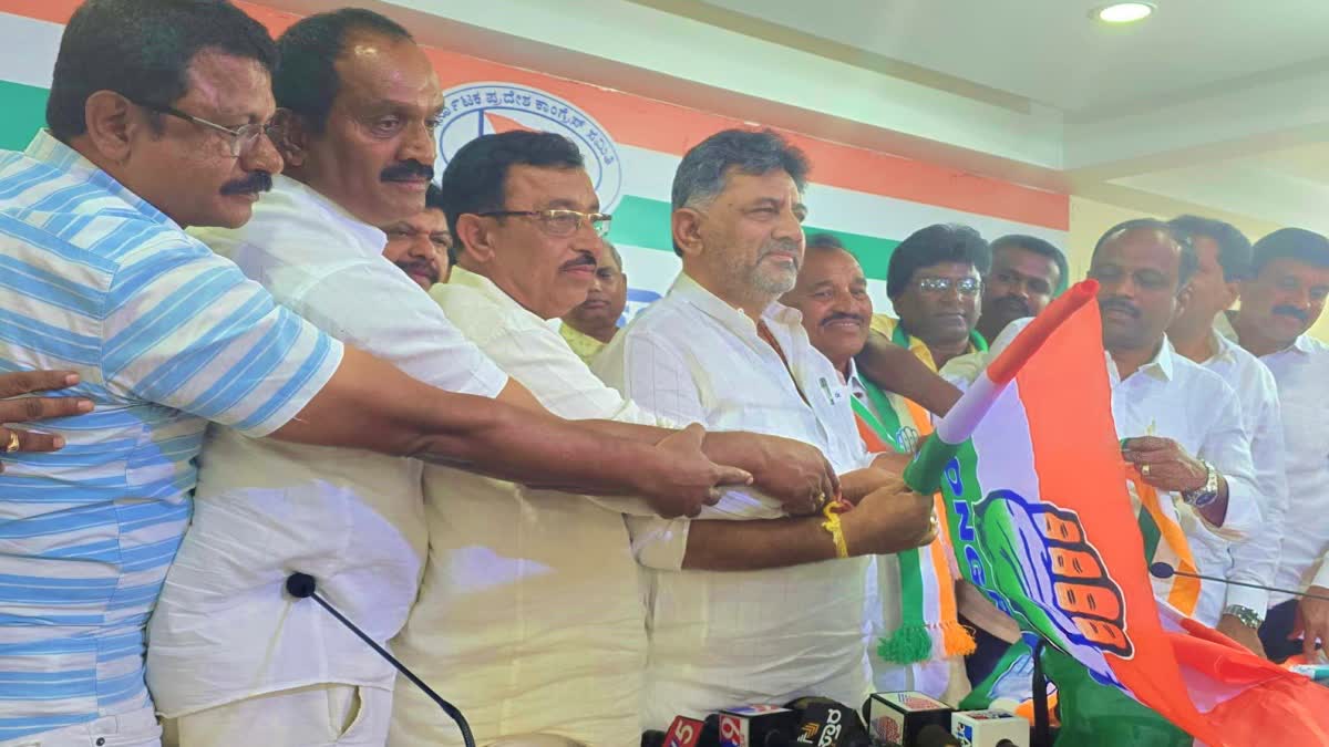 BJP JDS alliance  Congress  ಕಾಂಗ್ರೆಸ್​ಗೆ ಮುಕ್ತ ಆಹ್ವಾನ  ಡಿಸಿಎಂ ಡಿಕೆ ಶಿವಕುಮಾರ್  ಬಿಜೆಪಿ ಜೆಡಿಎಸ್ ಮೈತ್ರಿ