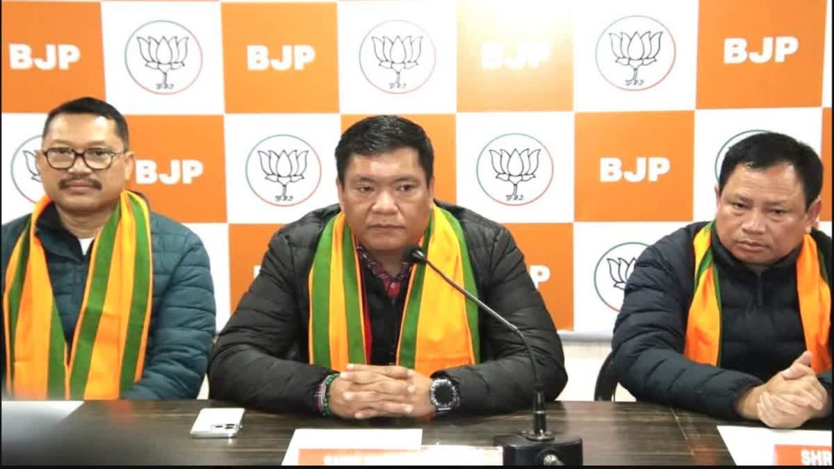 MLAs from Congress and NPP join BJP    Photo: Pema khandu Social Media