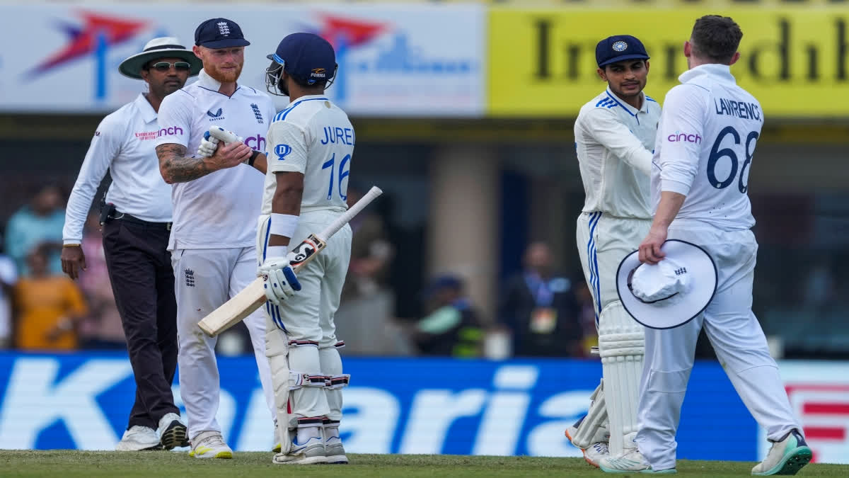 India defeated England by 5 wickets in the fourth Test at Ranchi on Monday