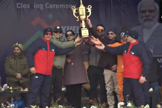 Indian Army Team with the winner's trophy (Screen Grab taken from ANI X)