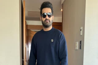 Jr NTR spotted at Hyderabad airport