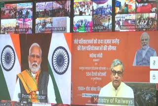 PM Modi virtually launches railway development projects