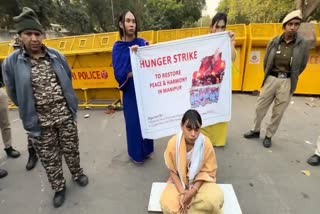 മണിപ്പൂർ അക്രമം  പ്രധാനമന്ത്രി നരേന്ദ്ര മോദി  Hunger Strike In Delhi  Transgender