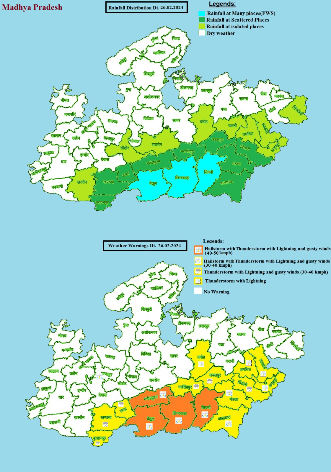 Mp weather update today