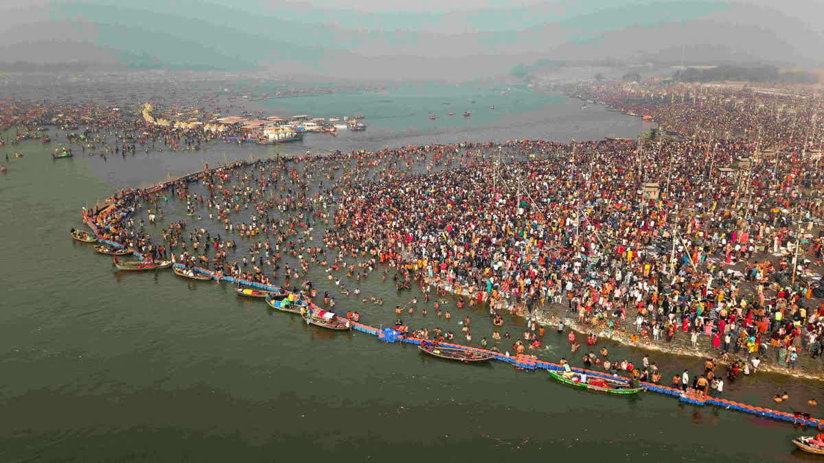 A multitude of pilgrims took a holy dip at the Triveni Sangam on Mahashivratri as the 45-day Maha Kumbh heads towards closure. The mega religious gathering that takes place once in 12 years, began on January 13 (Paush Purnima) and saw grand processions of Naga Sadhus and three Amrit Snans. Authorities said over 65 crore devotees have so far visited this year's Kumbh in Uttar Pradesh's Prayagraj district.