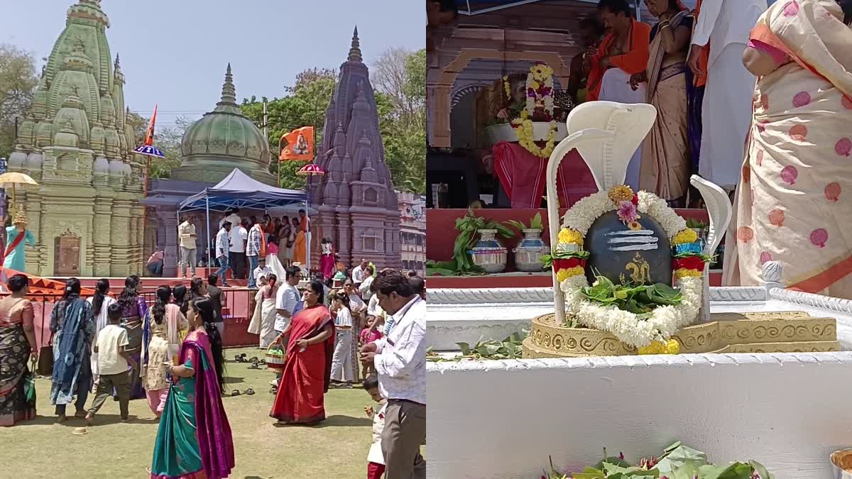 KASHI VISHWANATH TEMPLE MODEL SHIVALINGA INSTALLED IN HUBBALLI