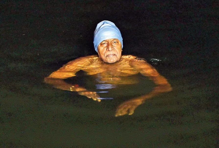 80 Year Old Swimming Sensation in Vijayawada