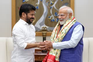 REVANTH REDDY MEETS PM MODI  PM NARENDRA MODI  REVANTH REDDY MEETS PM IN DELHI  തെലങ്കാന മുഖ്യമന്ത്രി രേവത്ത് റെഡി