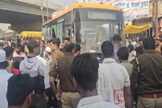 Angry mobs vandalised the bus.