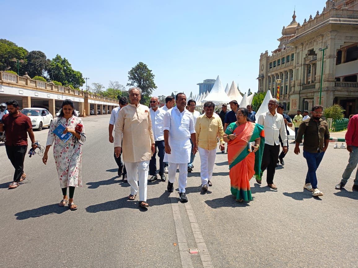 Speaker UT Khader inspects preparations for Book fair