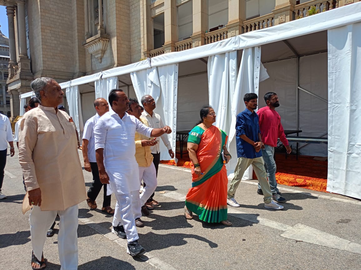 Speaker UT Khader inspects preparations for Book fair