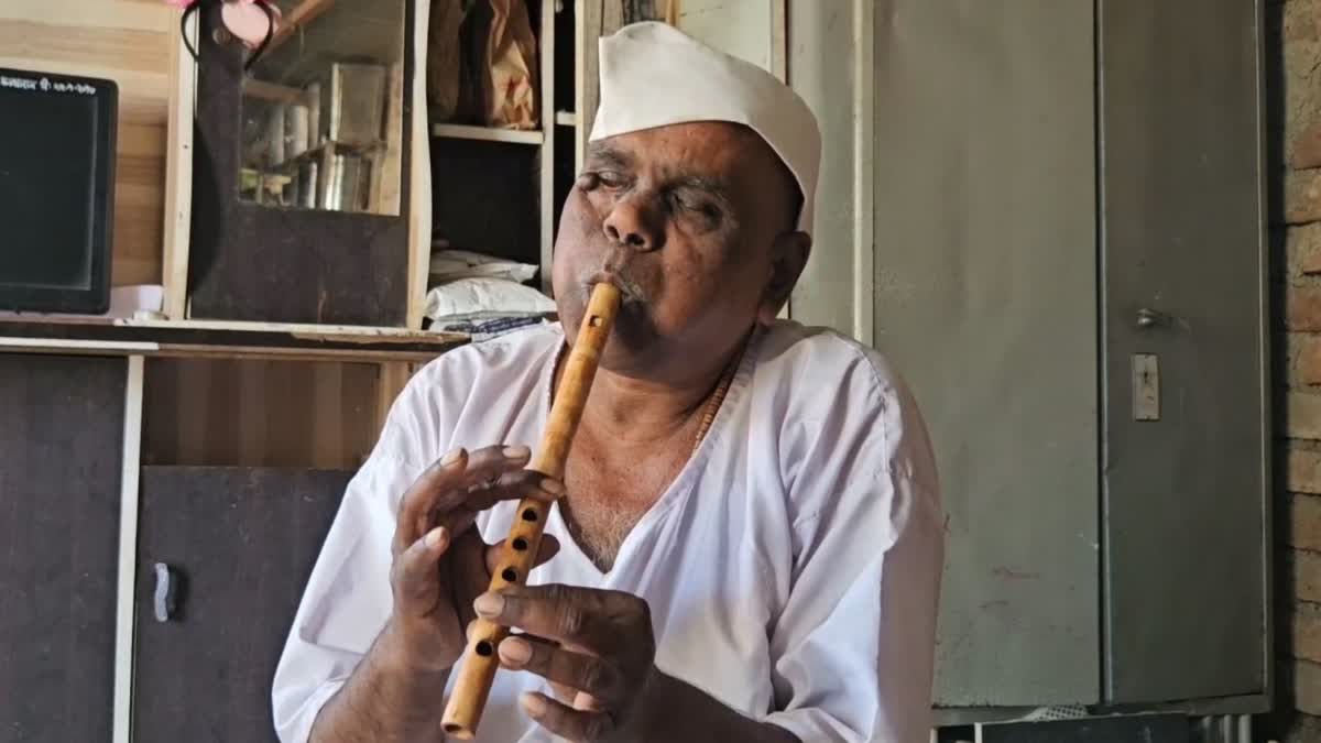 Blind flautist Nandkishore Ghulay