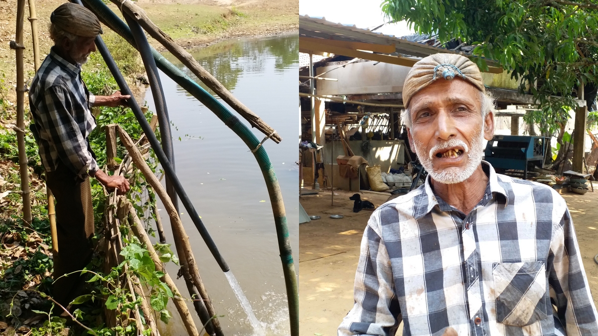 Farmers Drains Borewell Water To River