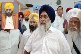 Sukhbir Badal demand the resignation of CM Mann