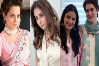 before kangana ranaut bjp and congress faced each other on contesting election by these actresses