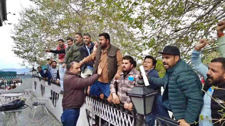 NSUI PROTEST IN SHIMLA