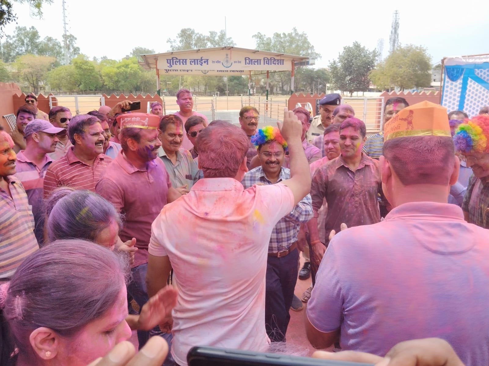 mp police holi celebration