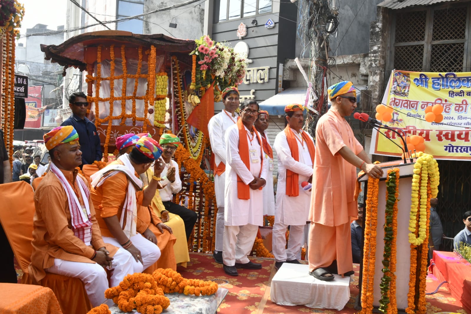 CM Yogi Adityanath in Gorakhpur