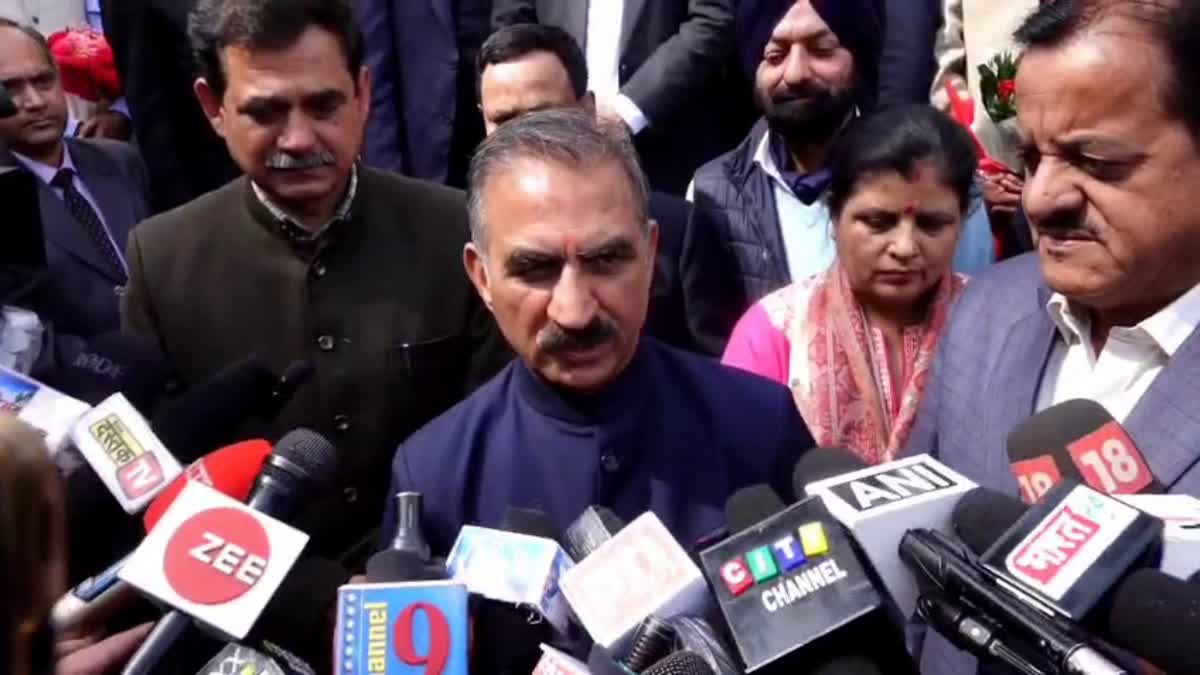 सुखविंदर सिंह सुक्खू, मुख्यमंत्री हिमाचल प्रदेश