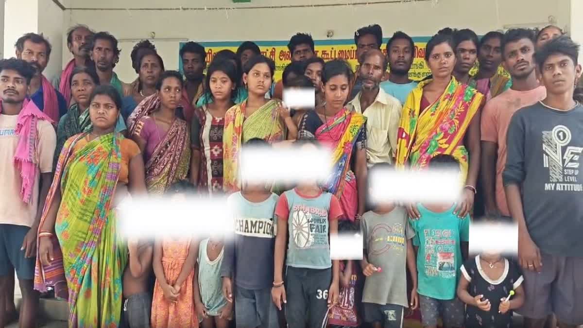 மீட்கப்பட்ட வடமாநில தொழிலாளர்கள்