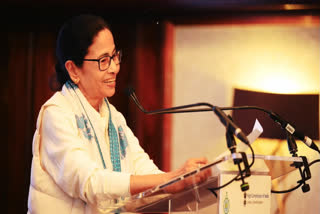 West Bengal Chief Minister Mamata Banerjee Speaking at an interactive session on 'Opportunities in West Bengal' in London.