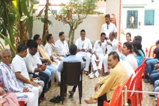 Protest against suspension of 14 Congress MLAs in Odisha