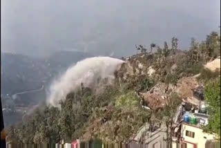 Watch | Mussoorie Yamuna Pumping Scheme Pipeline Burst Wastes Thousands of Liters Of Water, Disrupts Traffic