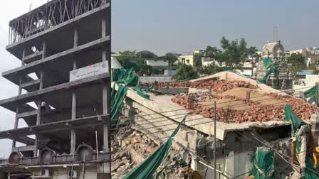 Under-Construction Building Collapses In Telangana's Bhadrachalam