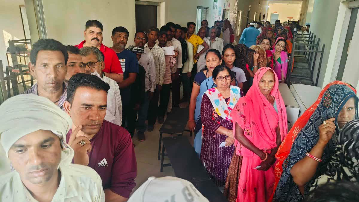 Long Queue at Booths as Polling begins