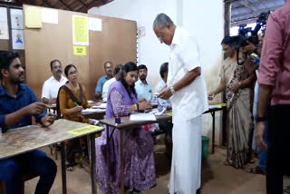 PINARAYI VIJAYAN ON EP JAYARAJAN  KANNUR CONSTITUENCY POLLING  LOK SABHA ELECTION 2024  മുഖ്യമന്ത്രി വോട്ട്