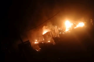 A cylinder exploded during a wedding ceremony in Bihar’s Darbhanga. The incident took place after a major fire erupted due to bursting fireworks at the wedding.