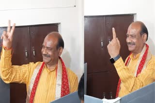 BJP CANDIDATE OM BIRLA CAST VOTE