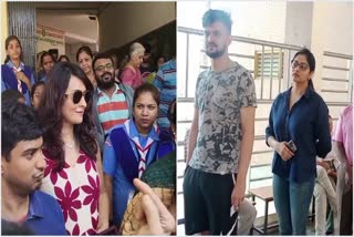 Radhika Pandit, Rachita Ram voting