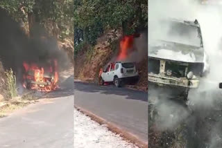 LOK SABHA ELECTION 2024  KOZHIKODE CAR FIRE  കാറിന് തീപിടിച്ചു  കാര്‍ കത്തി നശിച്ചു