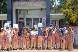 students protest