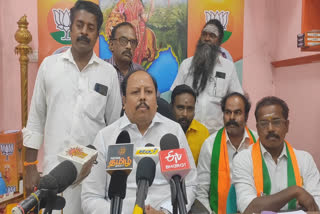 BJP State Spokesperson Thanga Varadarajan Criticized The Congress Party