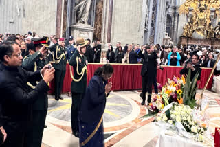 President Droupadi Murmu paid homage to Pope Francis at Basilica of Saint Peter in Vatican City.