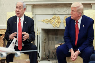 File photo of US President Donald Trump (right) and Israel Prime Minister Benjamin Netanyahu